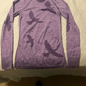 Oiselle Flyte Purple Long Sleeve Top